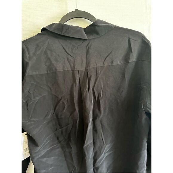 NWT Equipment  Femme Knox Lace-Up Silk Shirt Size S - Picture 11 of 11